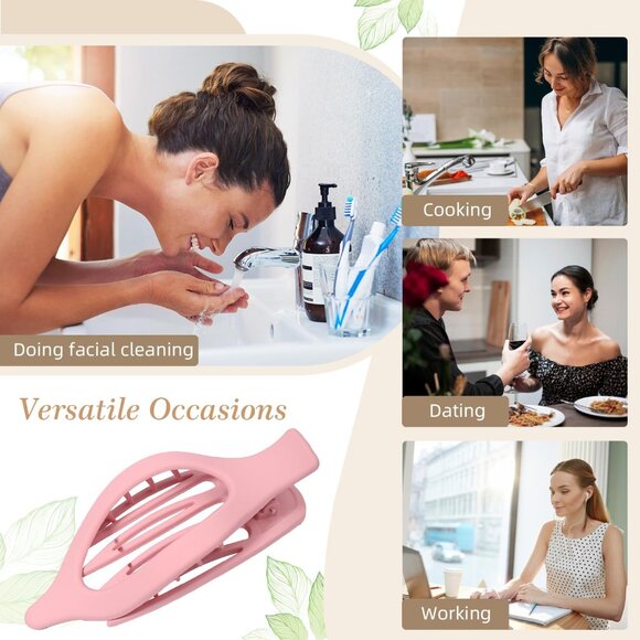 Stylish 8PCS French Claw Clips with Strong Grip - Ideal for Weddings & Parties - Picture 4 of 7